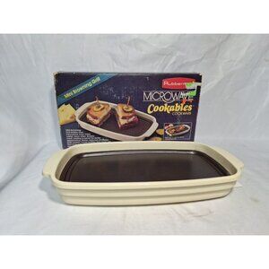 Rubbermaid Microwave Cookables Cookware Mini Browning Grill & Box & Instructions